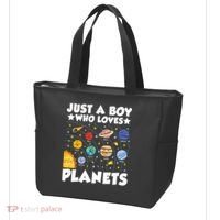 Just A Boy Who Loves Planets Solar System Space Science Geek Tote Bag thumb 3