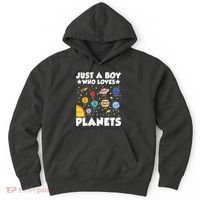 Just A Boy Who Loves Planets Solar System Space Science Geek Hoodie thumb 0