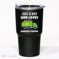 Just A Boy Who Loves Garbage Trucks Tumbler thumb 0