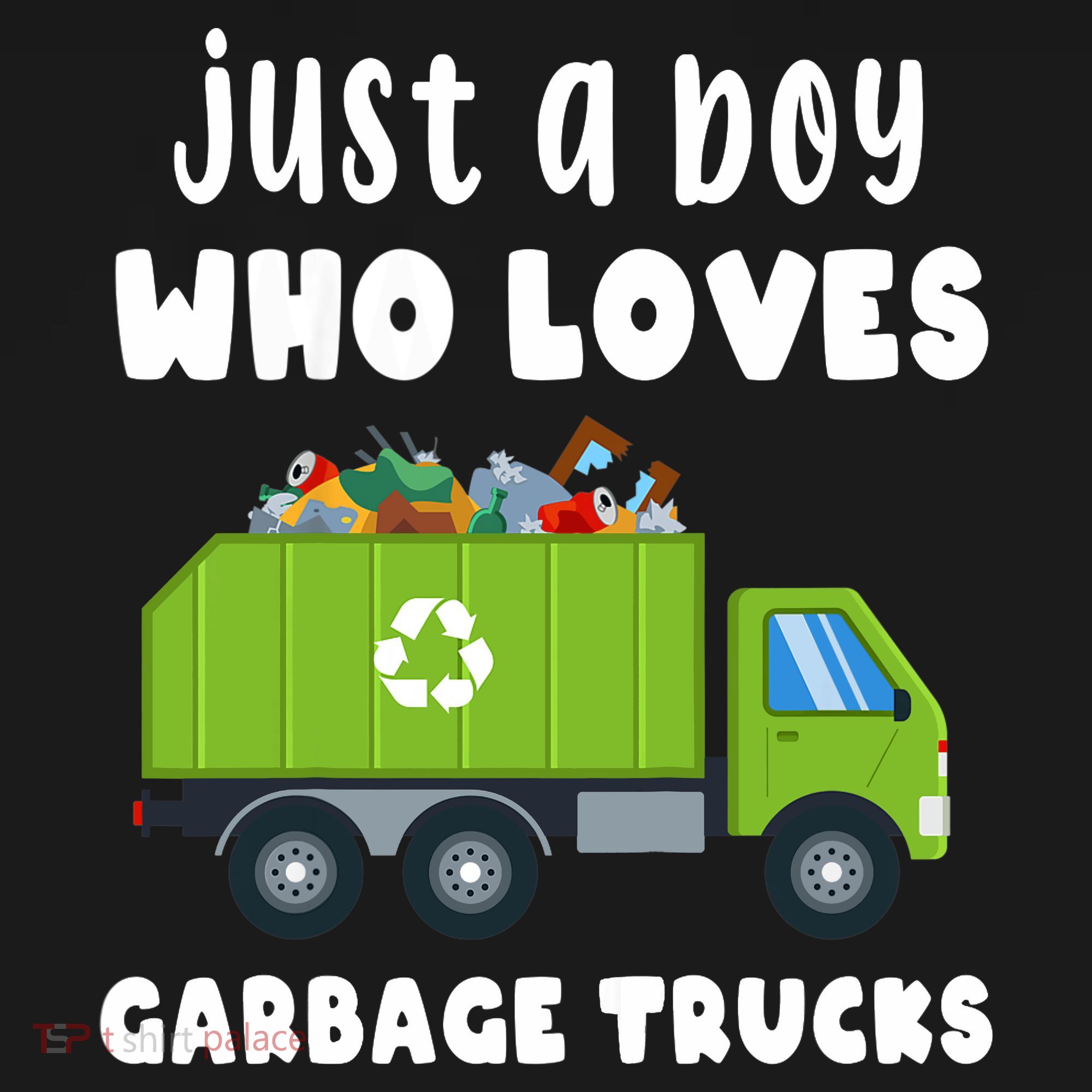 Just A Boy Who Loves Garbage Trucks Ornament