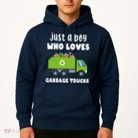 Just A Boy Who Loves Garbage Trucks Hoodie thumb 2