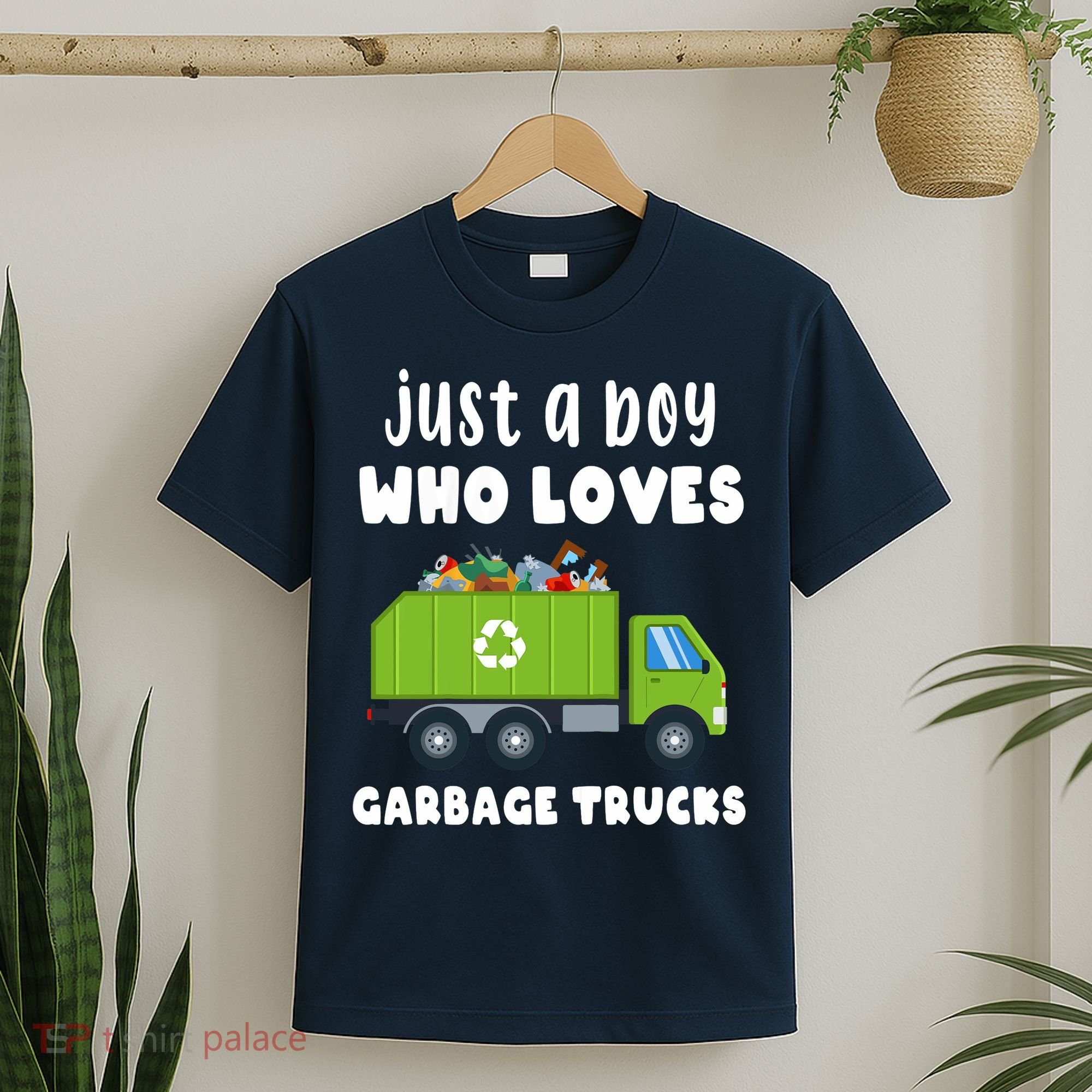 Just A Boy Who Loves Garbage Trucks T-Shirt