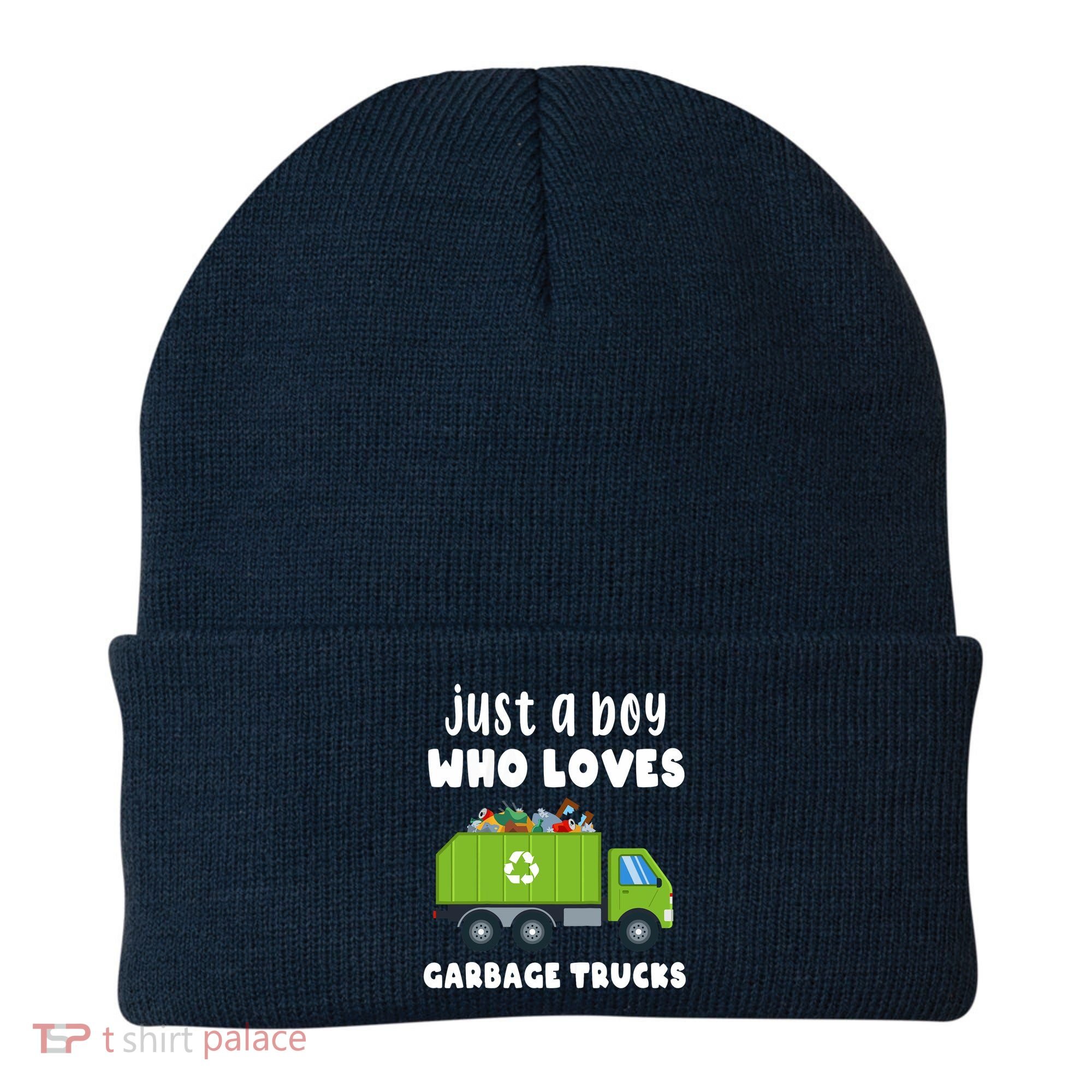 Just A Boy Who Loves Garbage Trucks Beanie