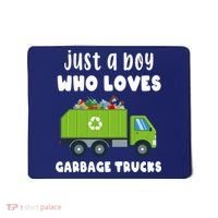 Just A Boy Who Loves Garbage Trucks Mousepad thumb 0