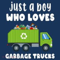 Just A Boy Who Loves Garbage Trucks Mousepad thumb 1