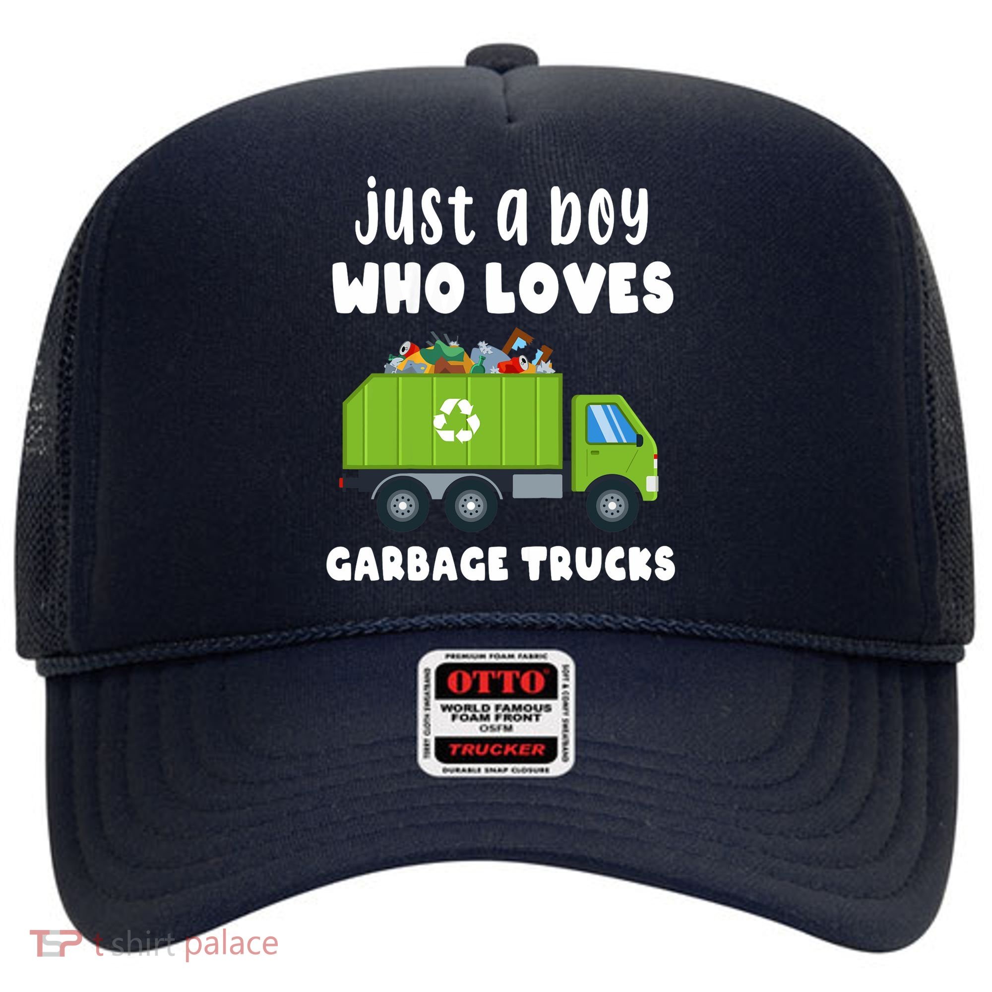 Just A Boy Who Loves Garbage Trucks Hat