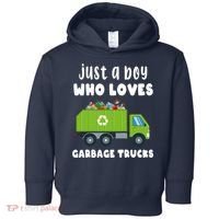 Just A Boy Who Loves Garbage Trucks Toddler Hoodie thumb 0