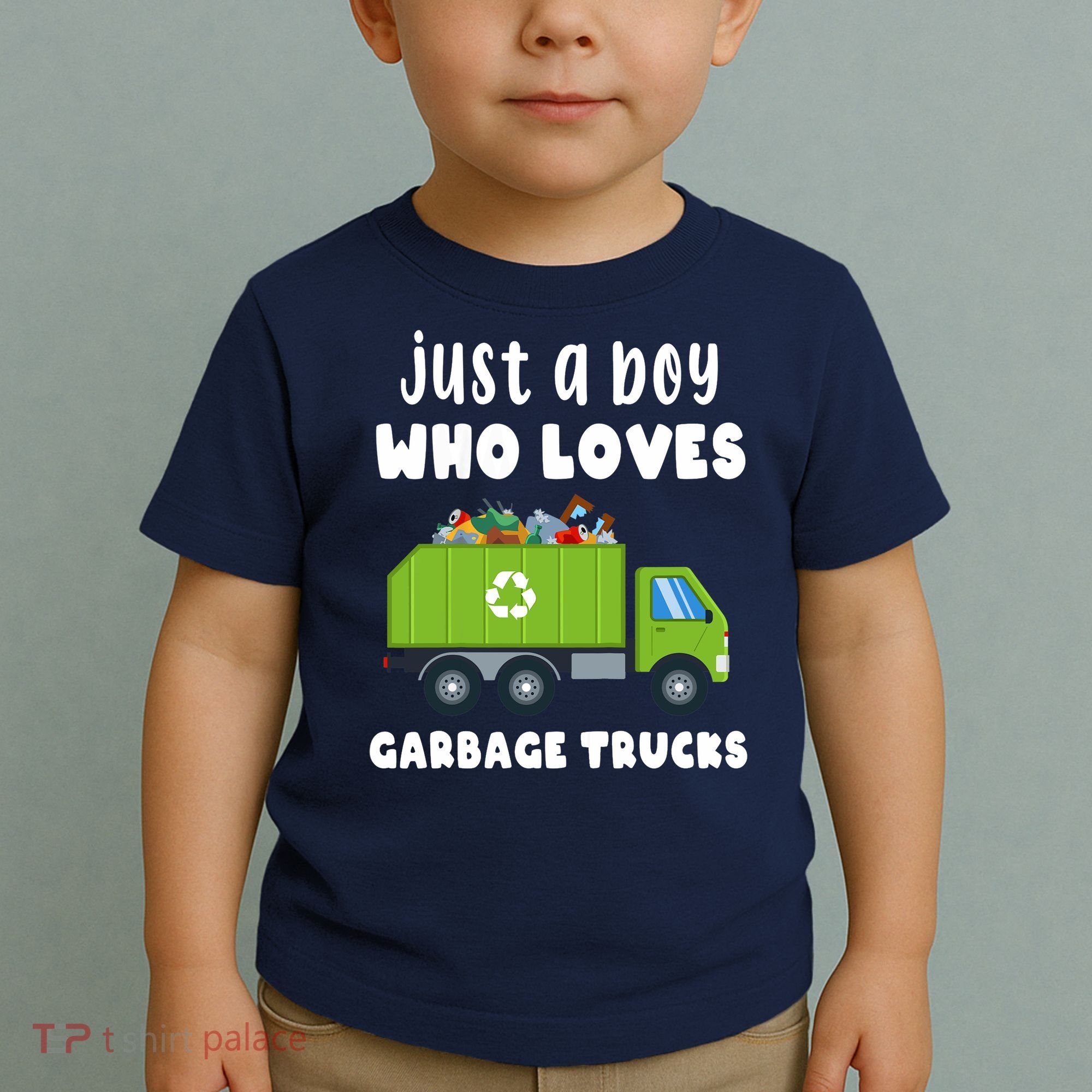 Just A Boy Who Loves Garbage Trucks Toddler T-Shirt