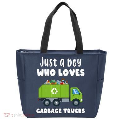 Just A Boy Who Loves Garbage Trucks Tote Bag