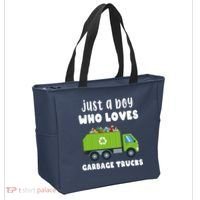 Just A Boy Who Loves Garbage Trucks Tote Bag thumb 2