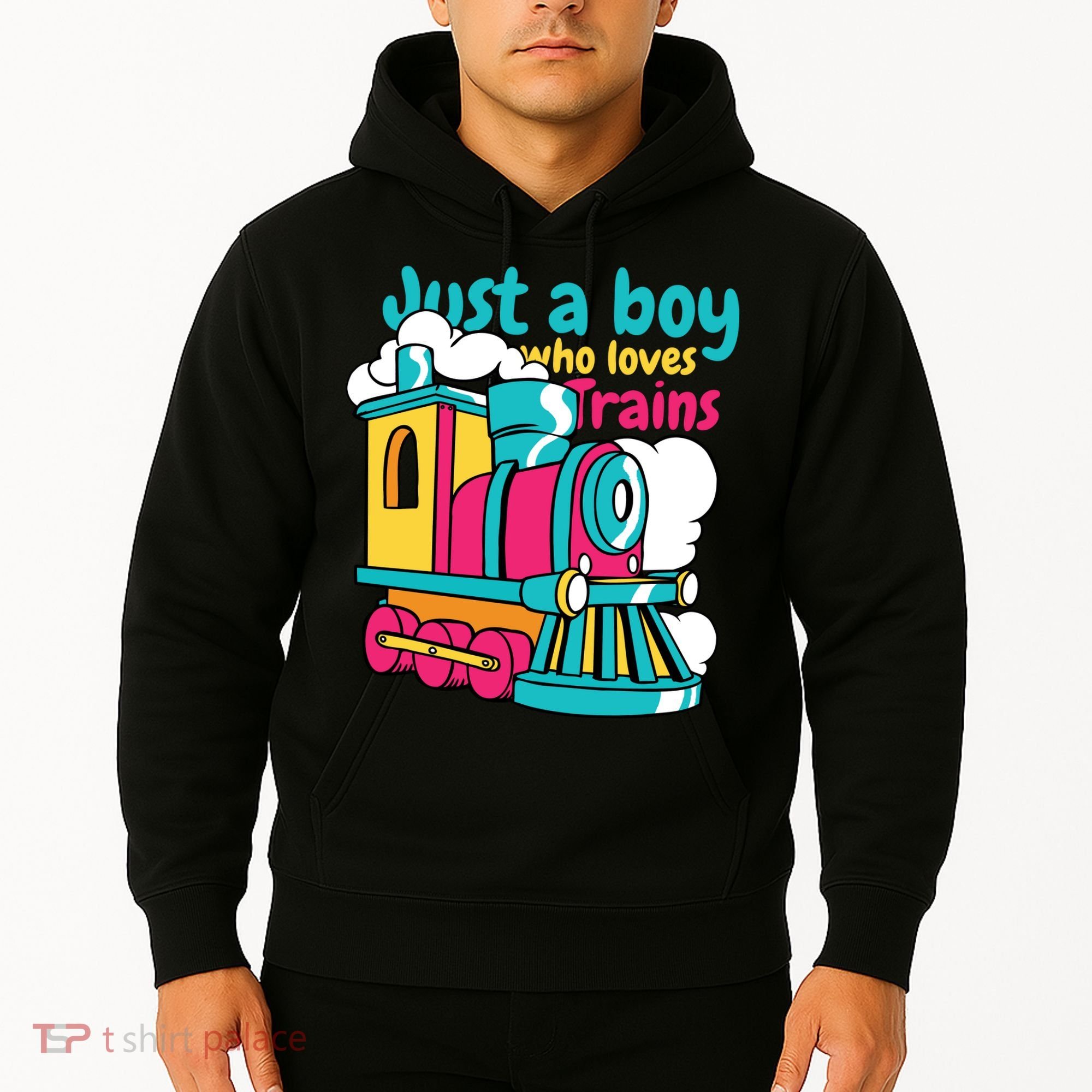 Just A Boy Who Loves Trains Cute Hoodie