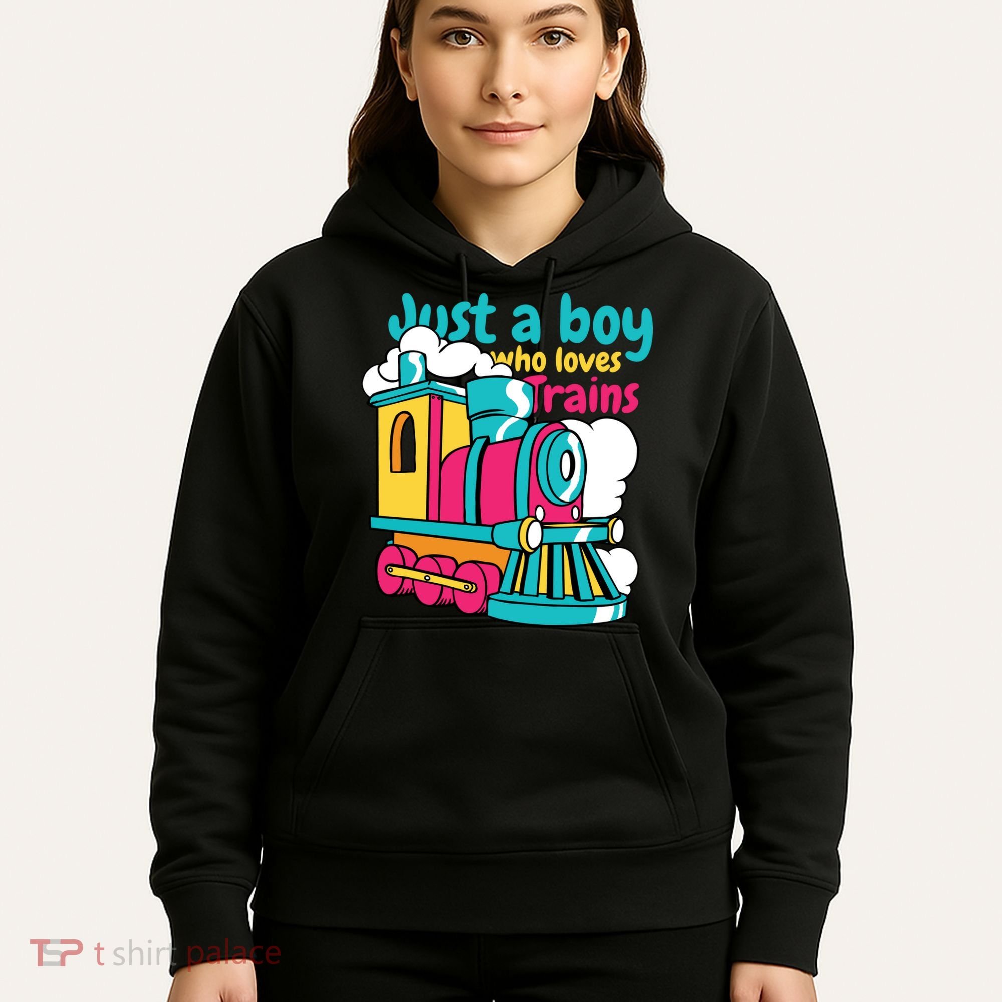 Just A Boy Who Loves Trains Cute Hoodie