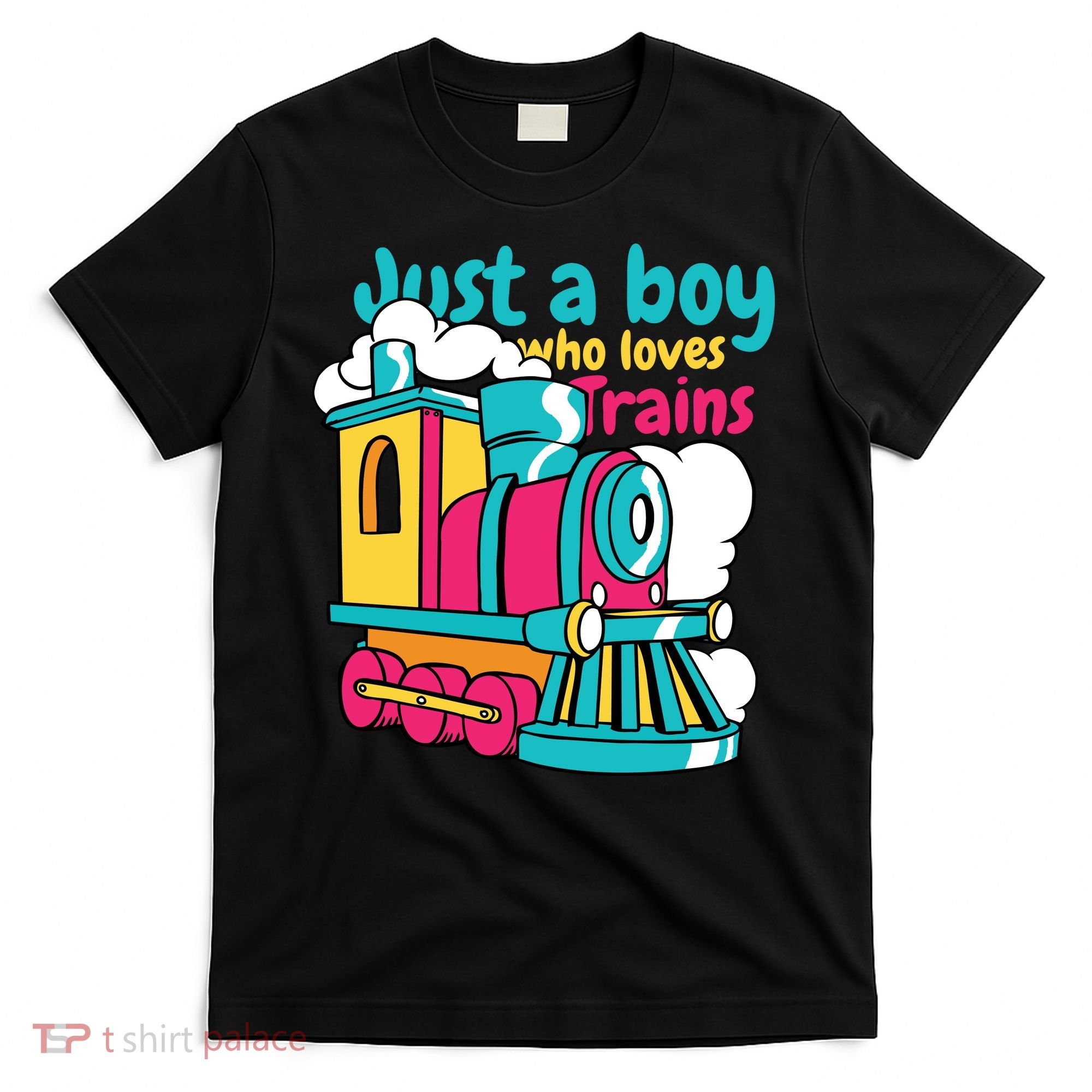 Just A Boy Who Loves Trains Cute T-Shirt
