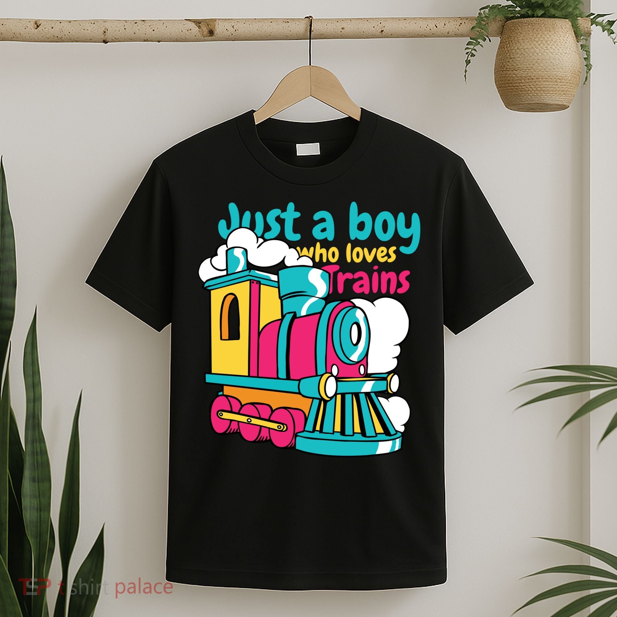 Just A Boy Who Loves Trains Cute T-Shirt