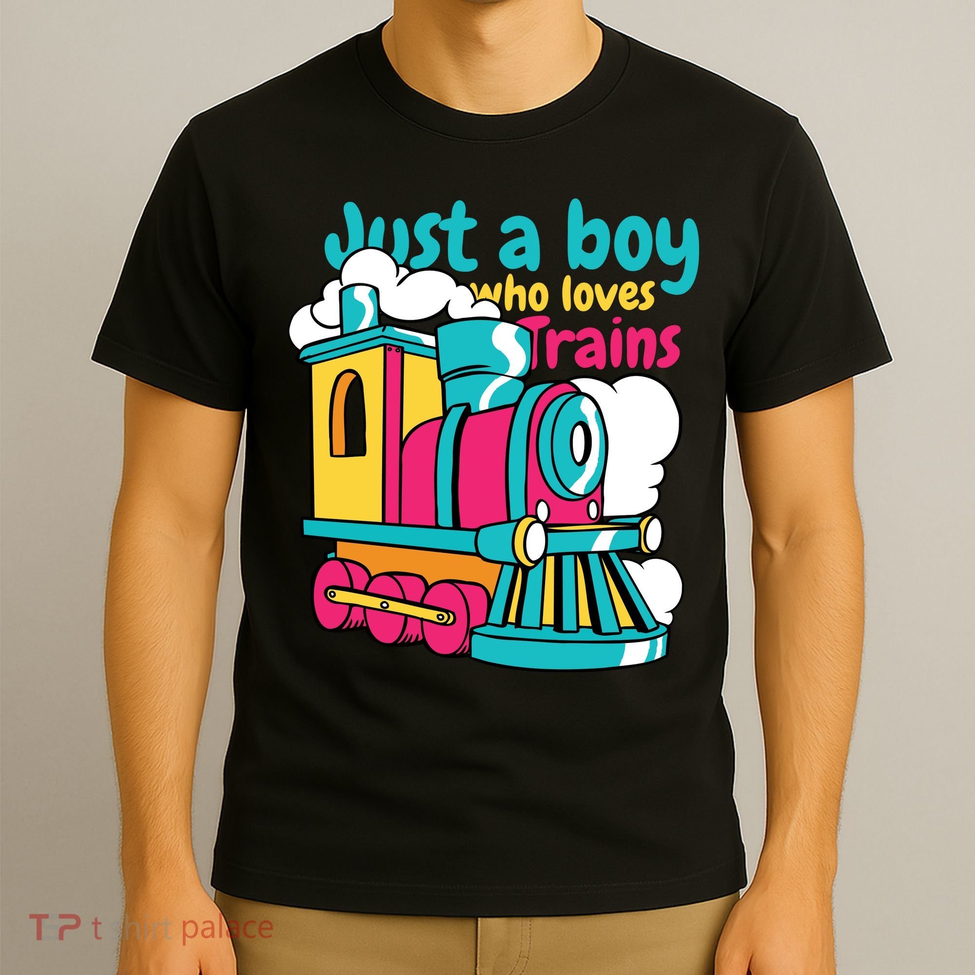 Just A Boy Who Loves Trains Cute T-Shirt