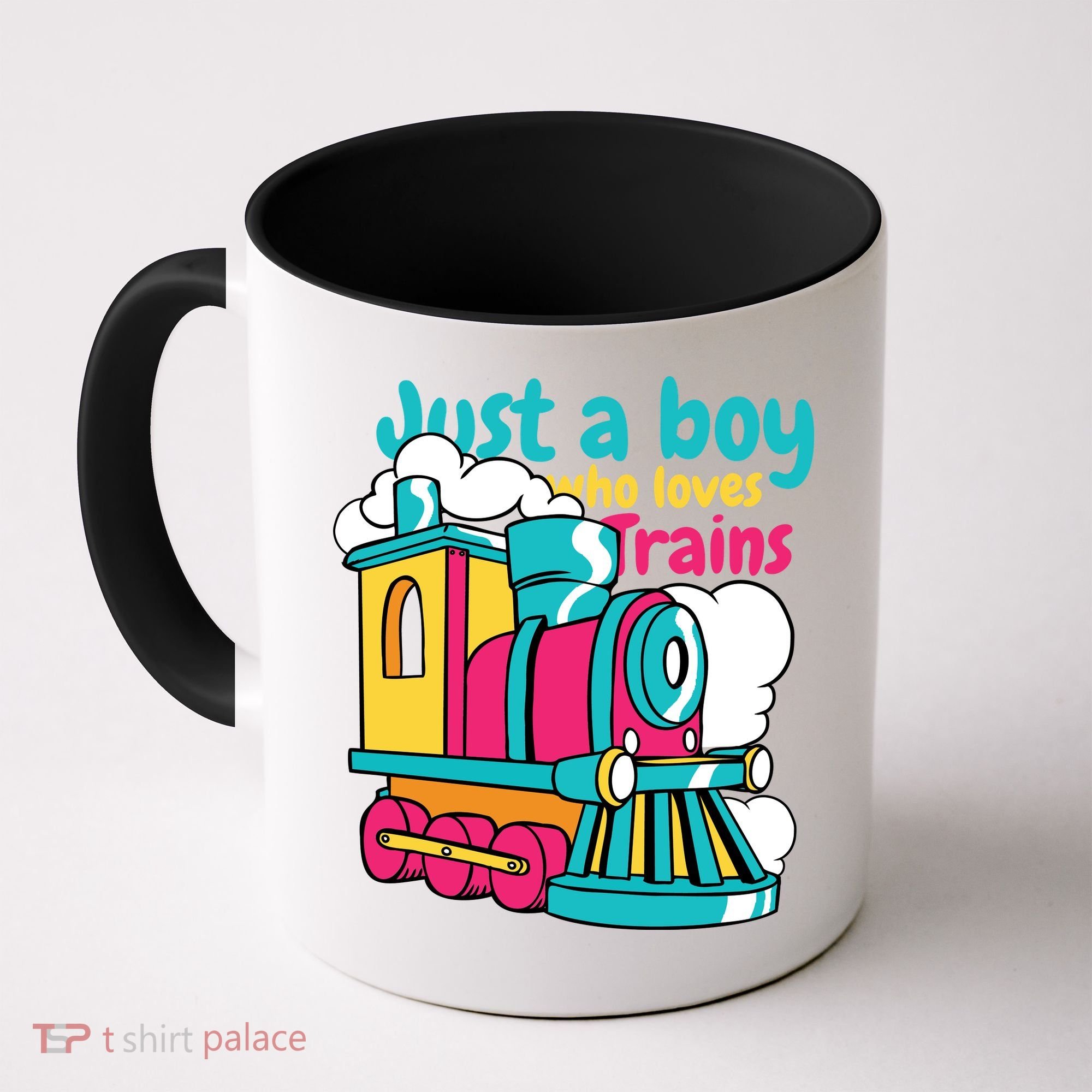 Just A Boy Who Loves Trains Cute Coffee Mug