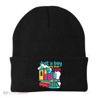 Just A Boy Who Loves Trains Cute Beanie thumb 0
