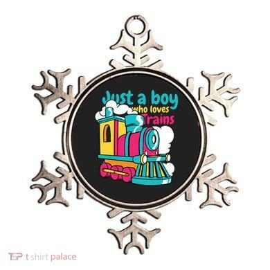 Just A Boy Who Loves Trains Cute Ornament