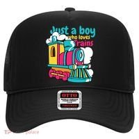 Just A Boy Who Loves Trains Cute Hat thumb 0