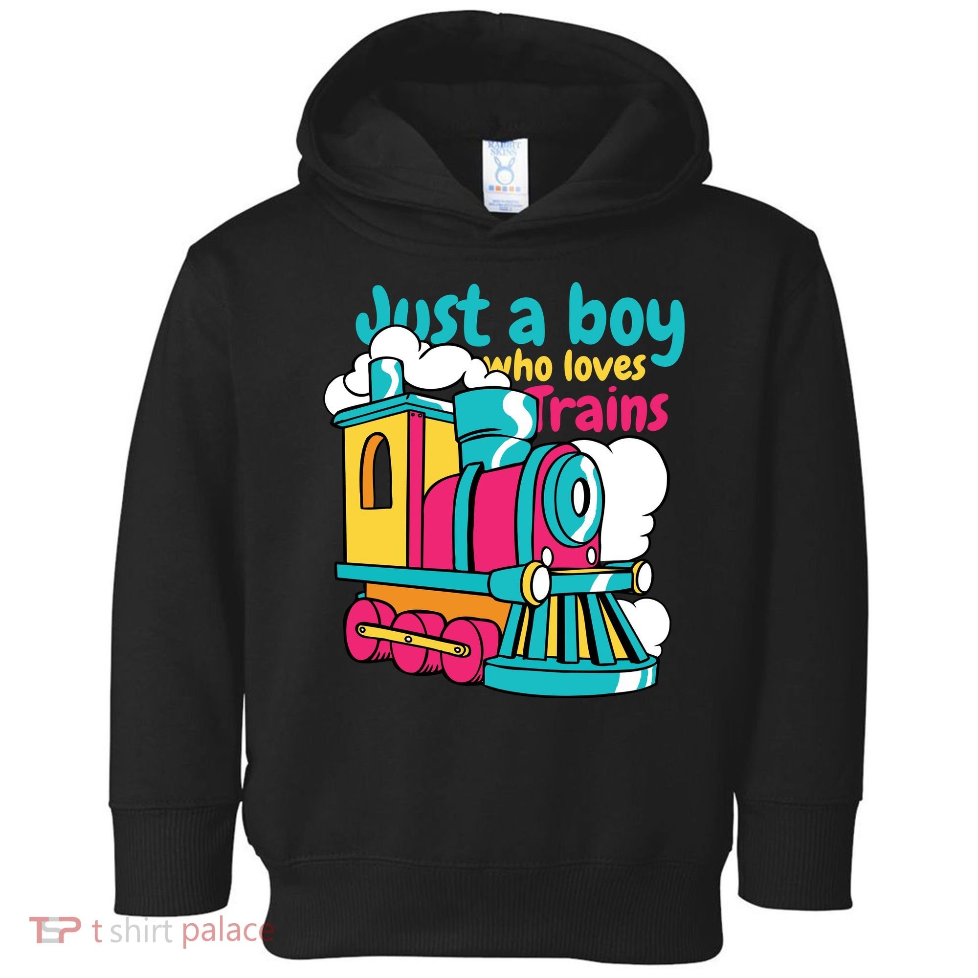 Just A Boy Who Loves Trains Cute Toddler Hoodie