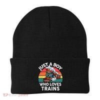 Just A Boy Who Loves Trains Train Lover Beanie thumb 0