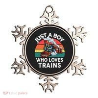Just A Boy Who Loves Trains Train Lover Ornament thumb 0