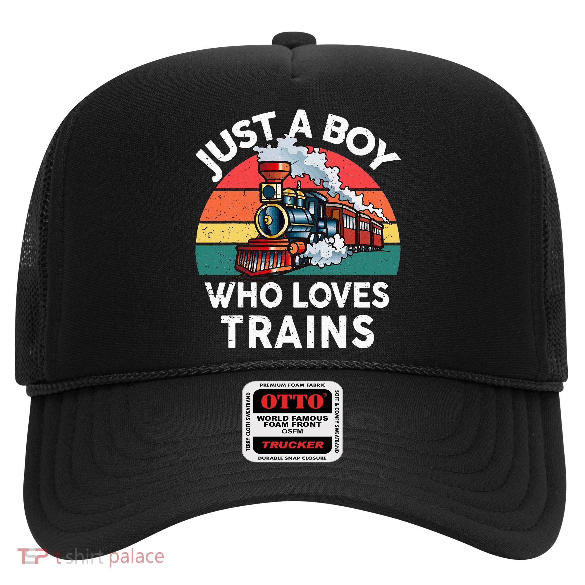 Just A Boy Who Loves Trains Train Lover Hat
