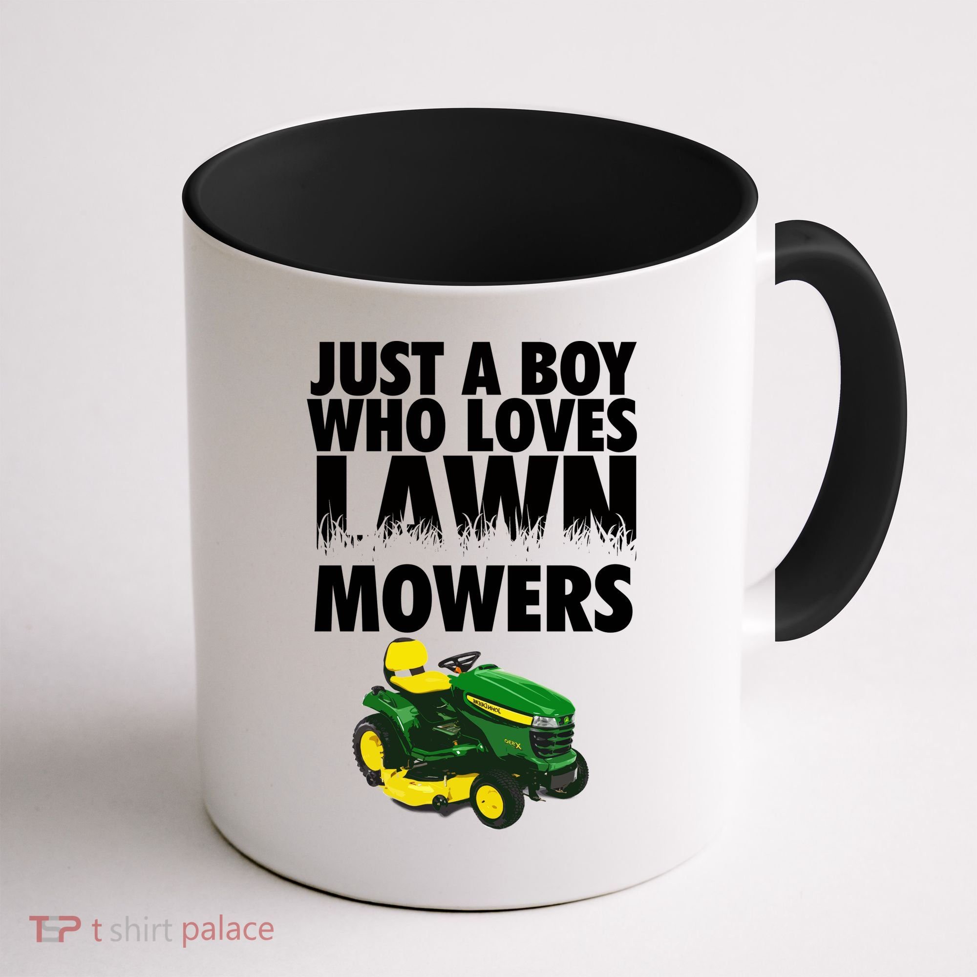 Just A Boy Who Loves Lawn Mowers Coffee Mug