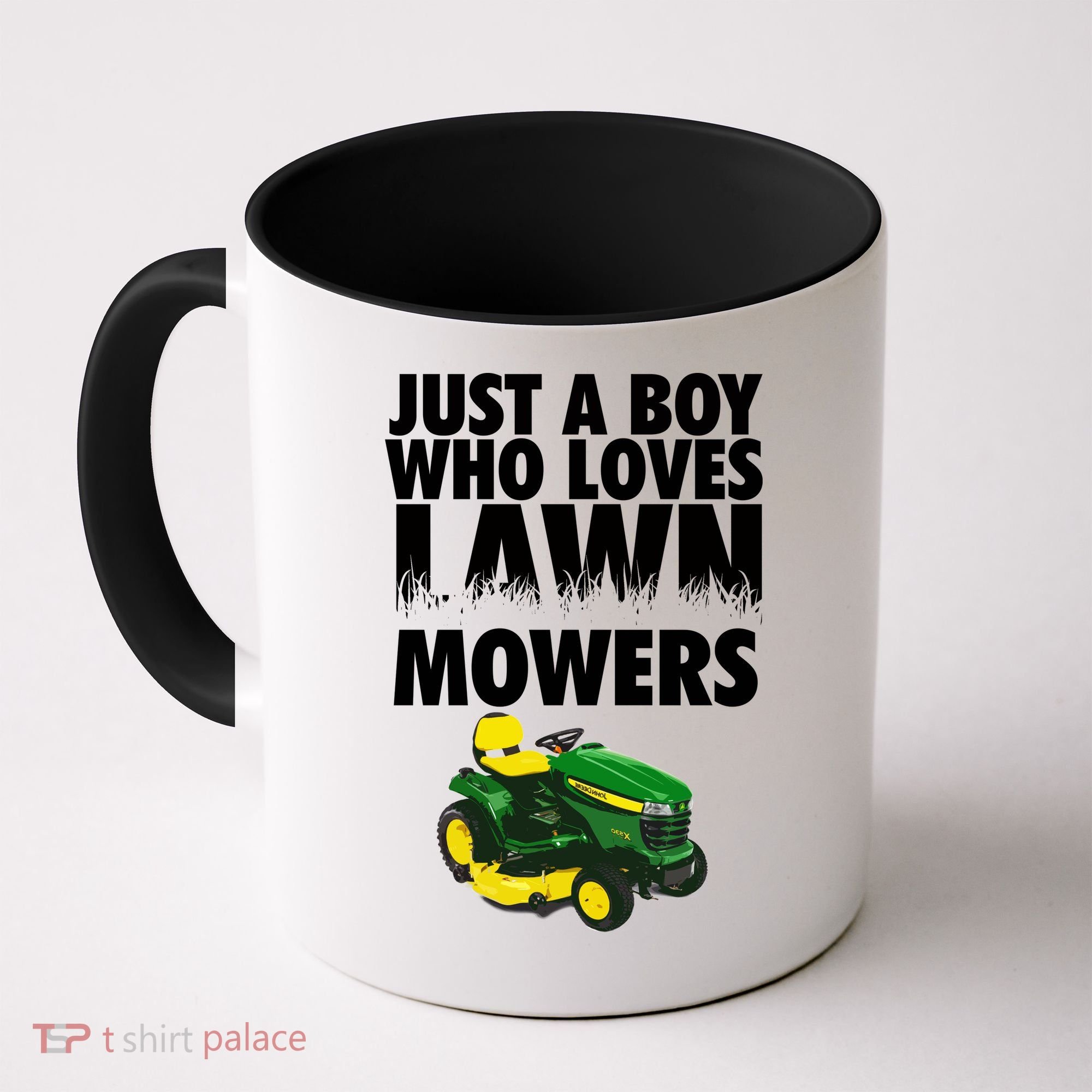 Just A Boy Who Loves Lawn Mowers Coffee Mug