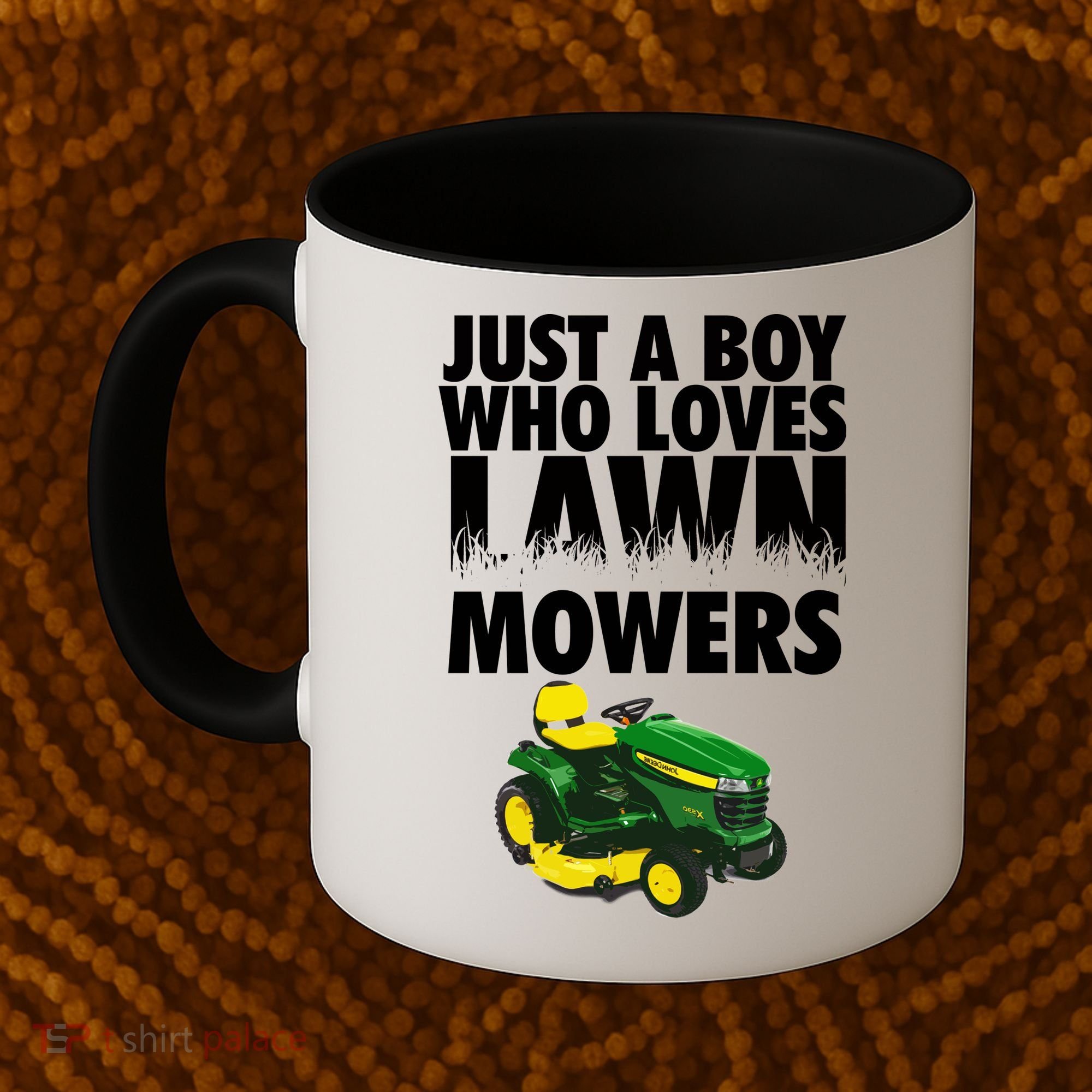 Just A Boy Who Loves Lawn Mowers Coffee Mug