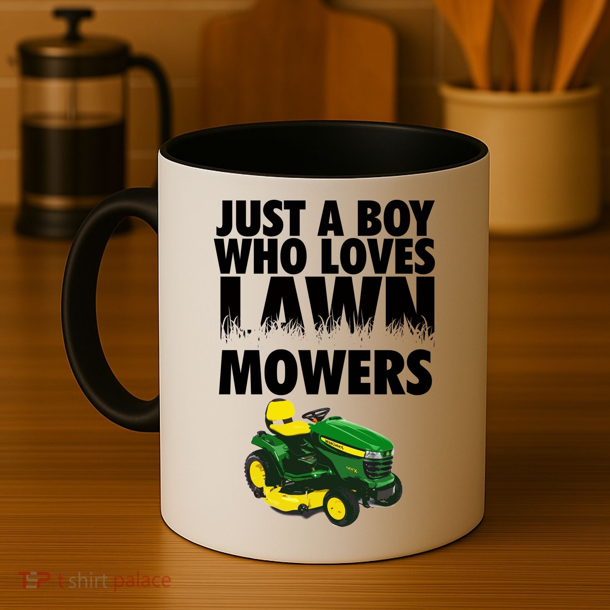 Just A Boy Who Loves Lawn Mowers Coffee Mug
