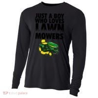 Just A Boy Who Loves Lawn Mowers Cooling Performance Long Sleeve Crew thumb 0
