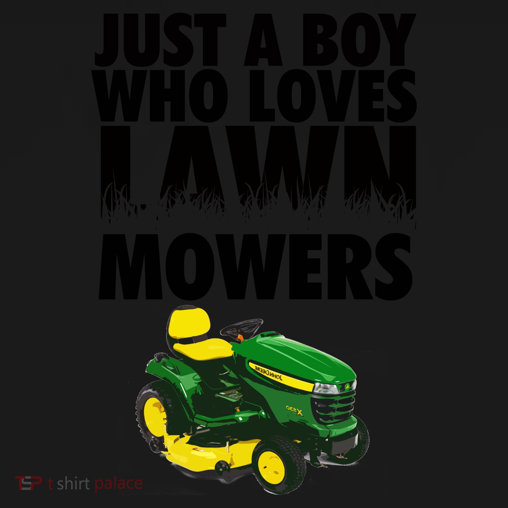 Just A Boy Who Loves Lawn Mowers Performance Fleece Hoodie