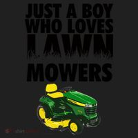 Just A Boy Who Loves Lawn Mowers Hat thumb 2