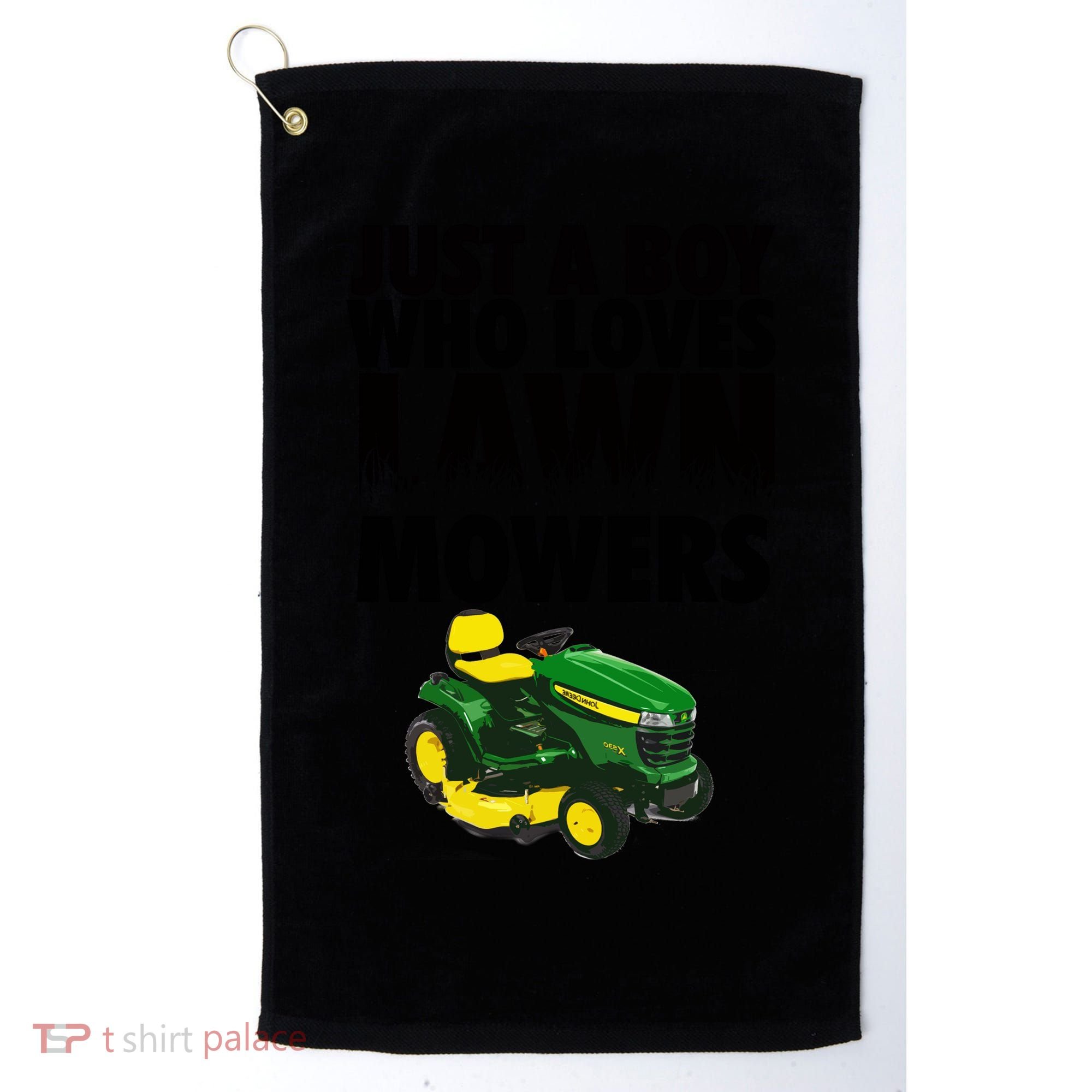 Just A Boy Who Loves Lawn Mowers Golf Towel