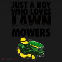 Just A Boy Who Loves Lawn Mowers Visor thumb 3