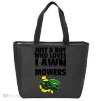 Just A Boy Who Loves Lawn Mowers Tote Bag thumb 0