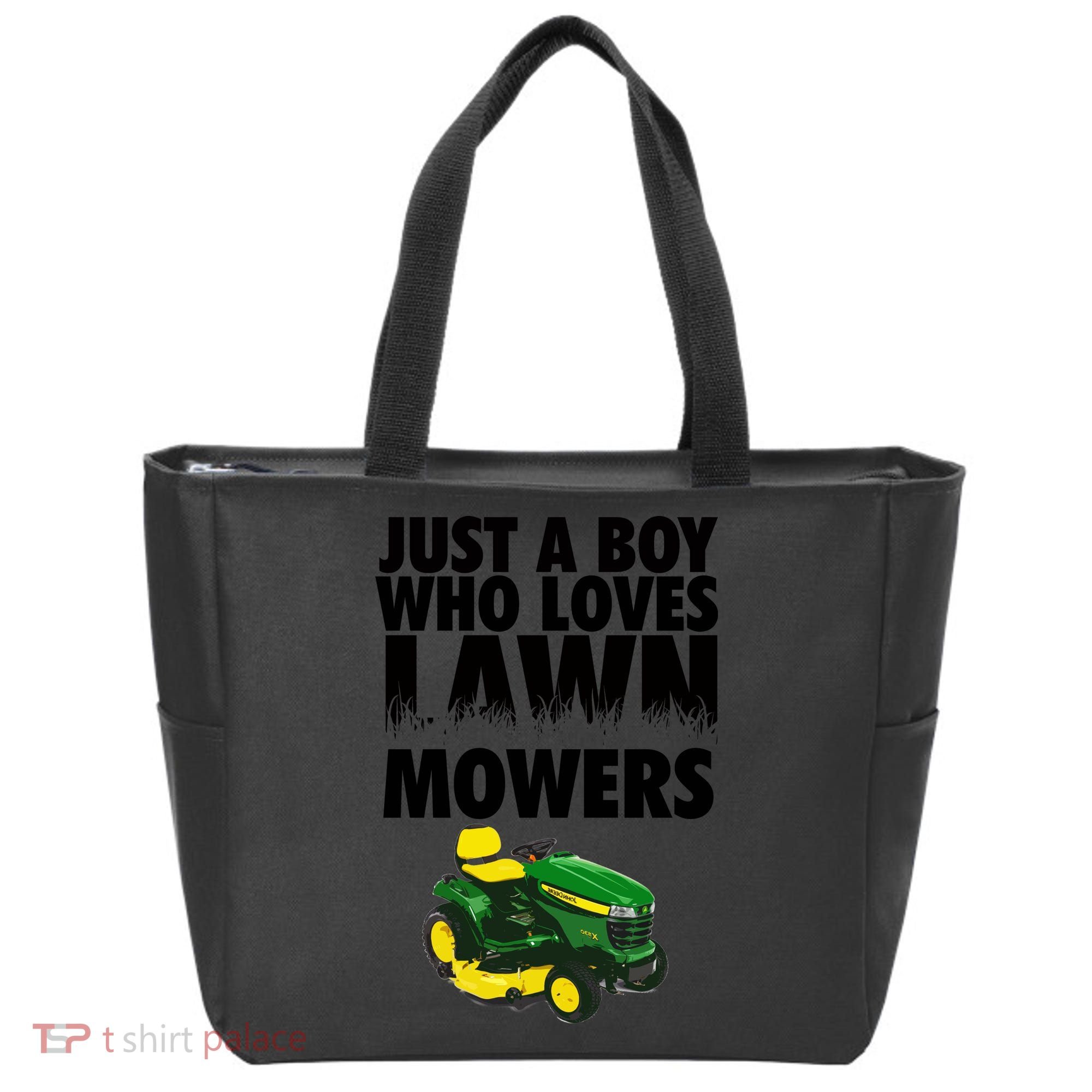 Just A Boy Who Loves Lawn Mowers Tote Bag