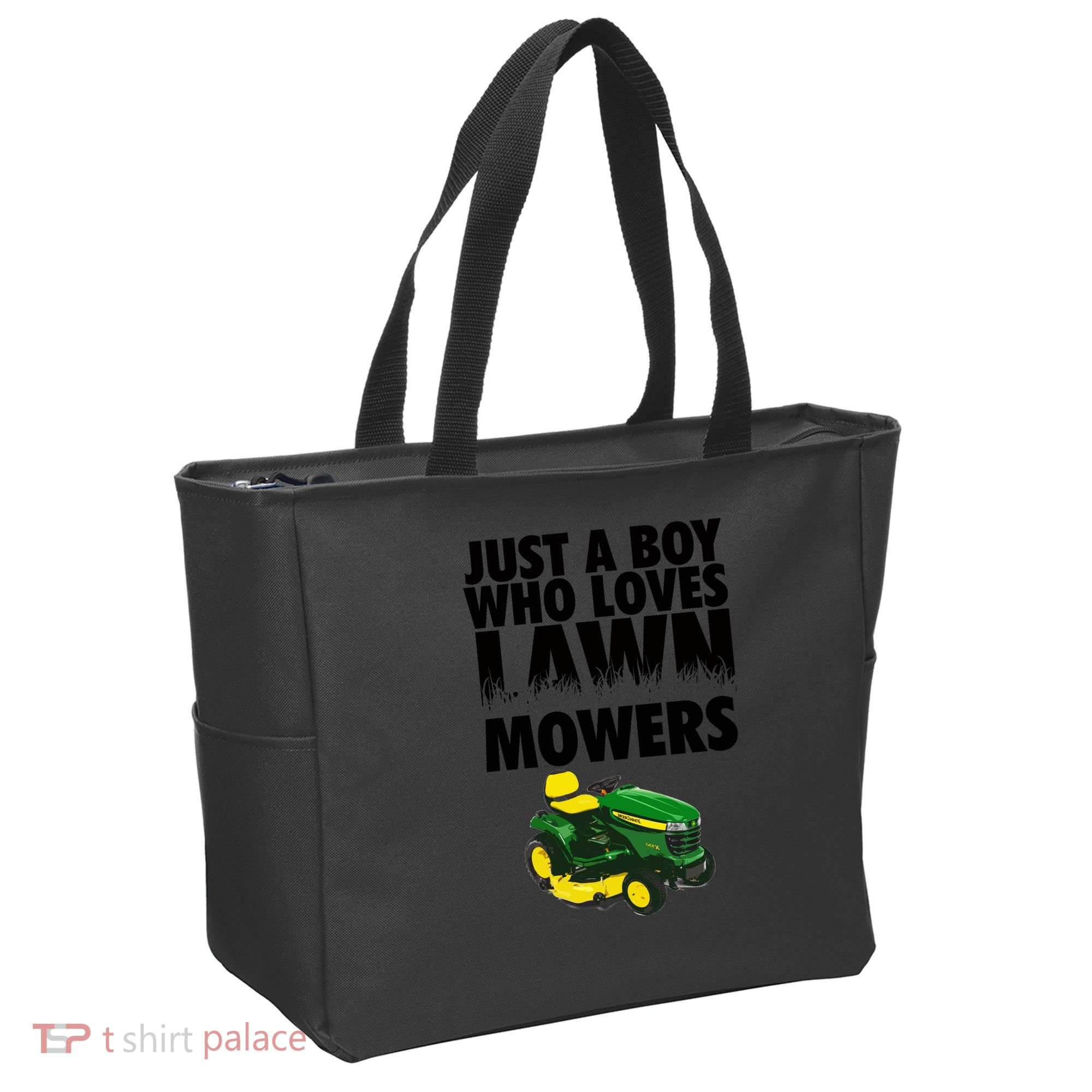 Just A Boy Who Loves Lawn Mowers Tote Bag