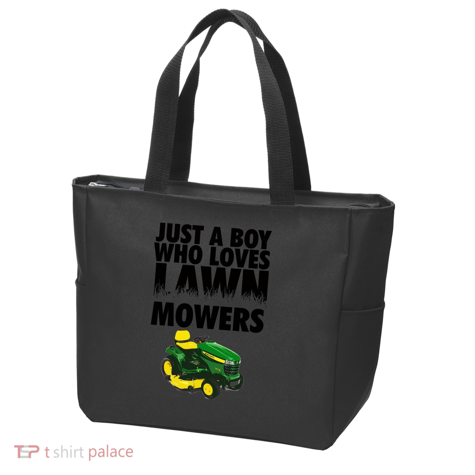 Just A Boy Who Loves Lawn Mowers Tote Bag