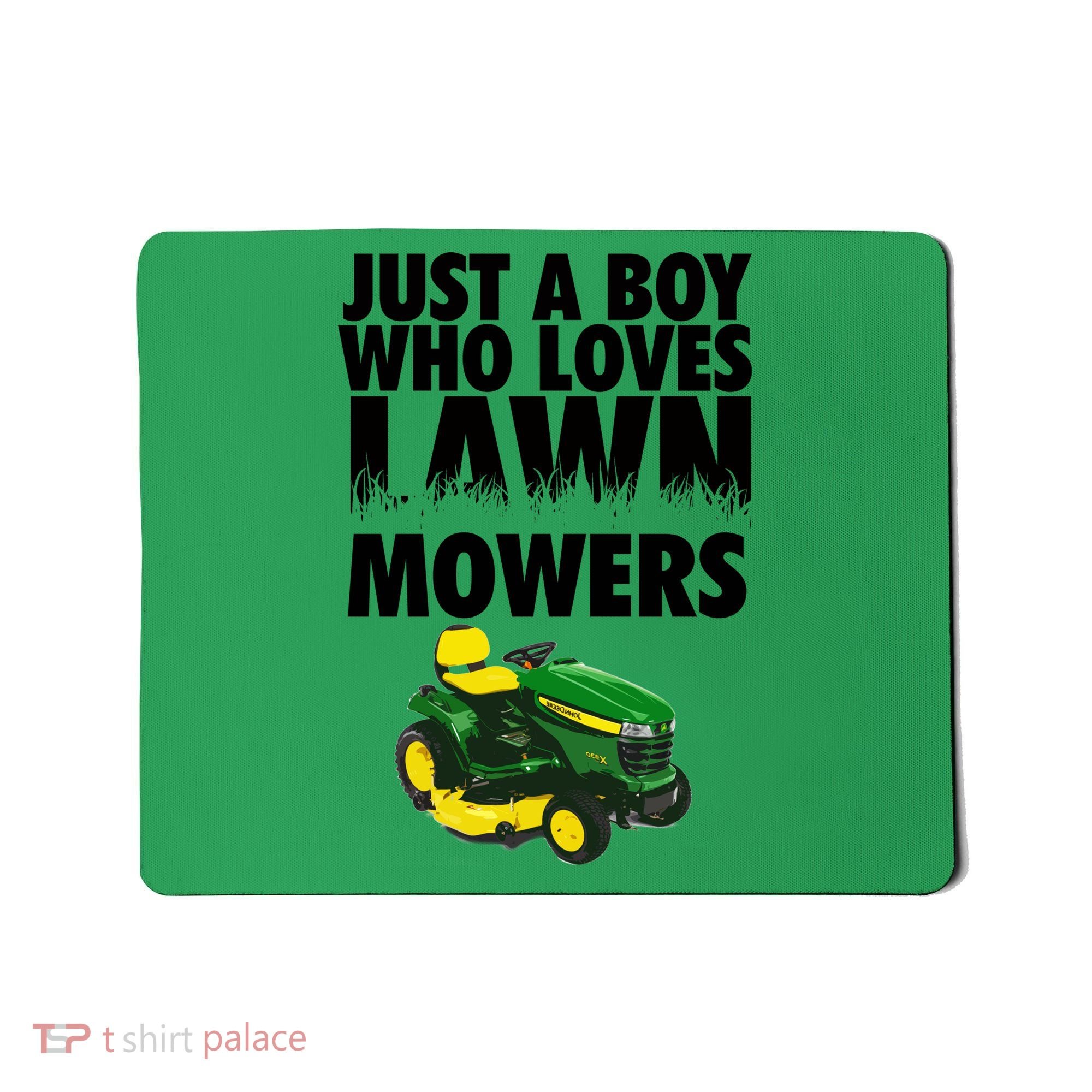 Just A Boy Who Loves Lawn Mowers Mousepad