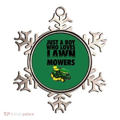 Just A Boy Who Loves Lawn Mowers Ornament