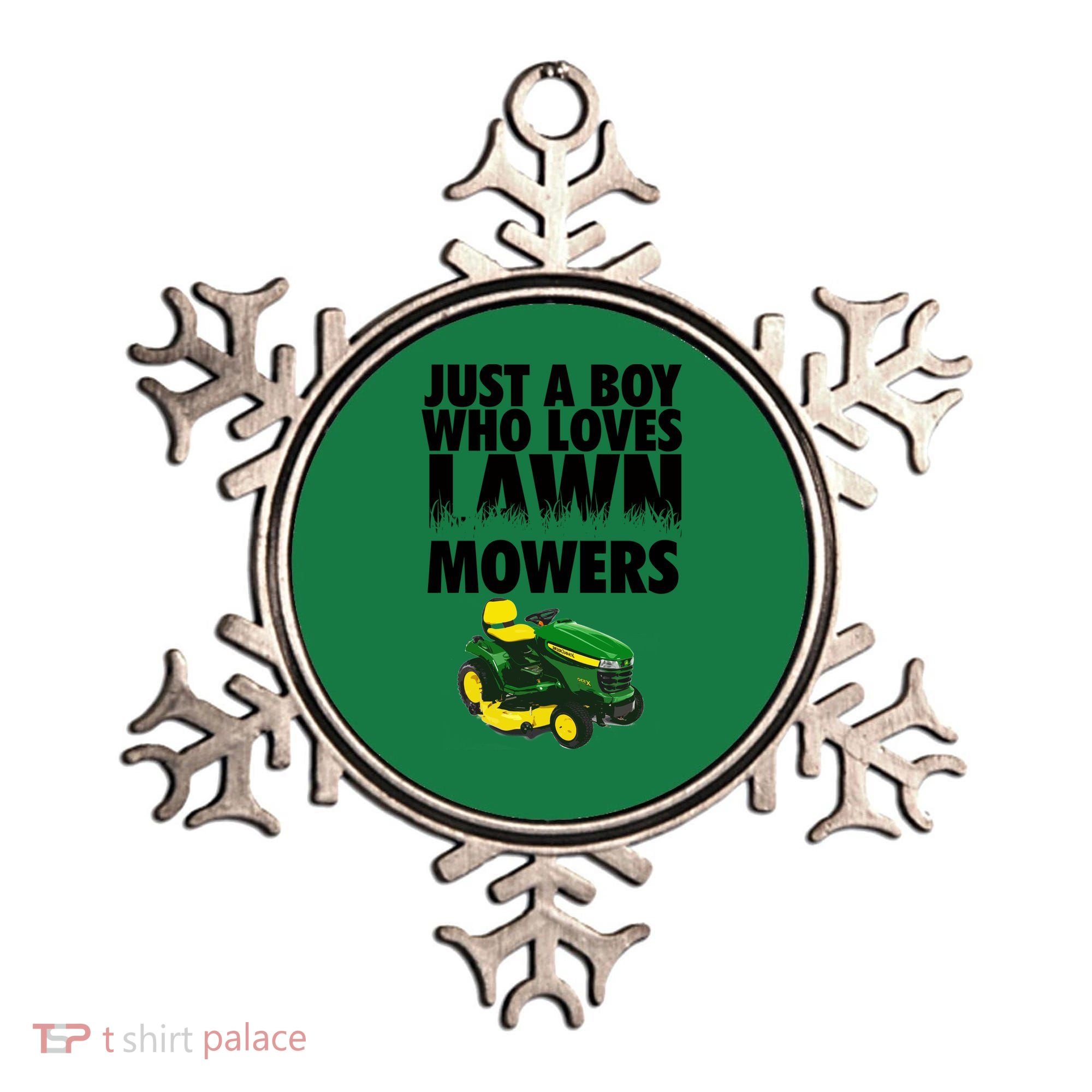 Just A Boy Who Loves Lawn Mowers Ornament