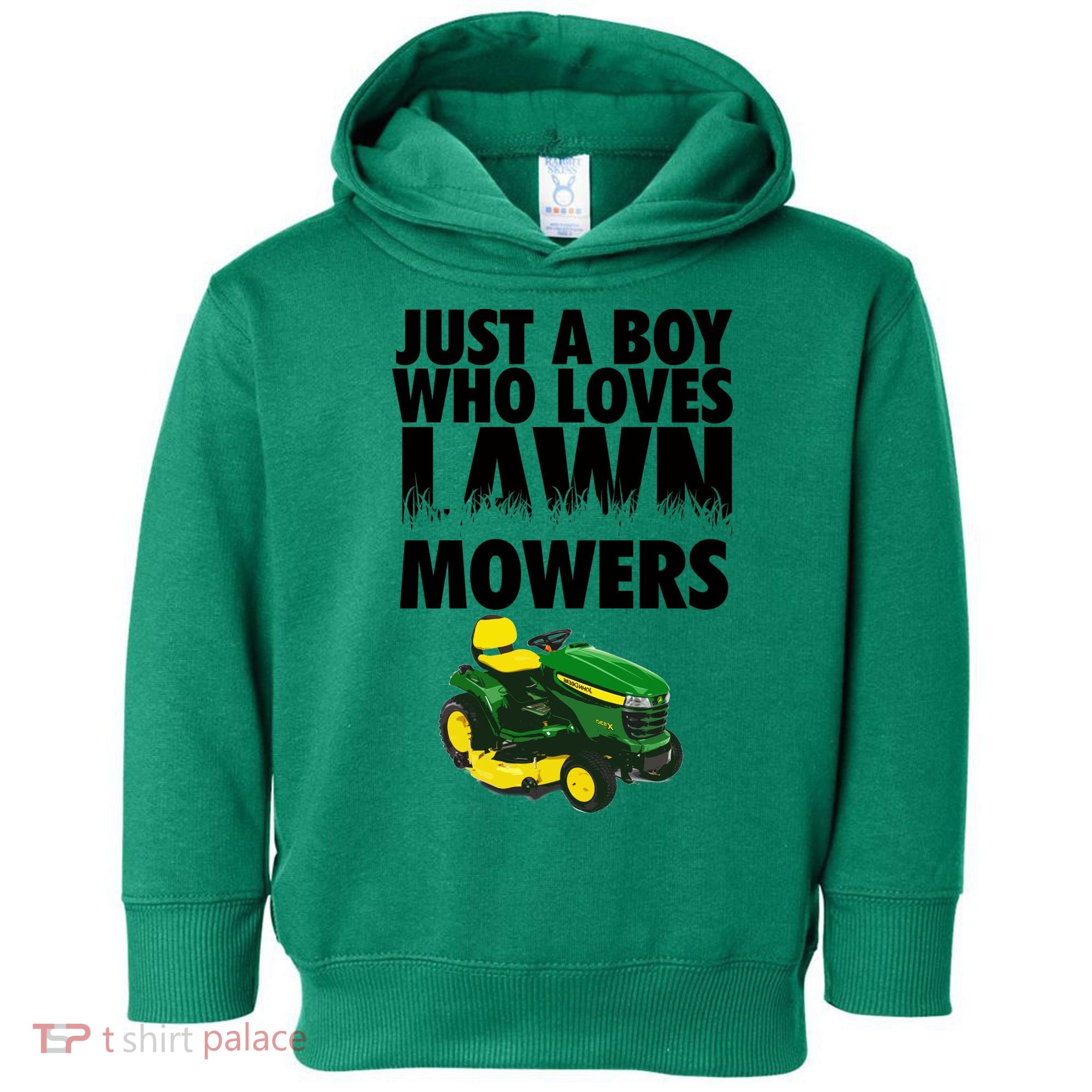Just A Boy Who Loves Lawn Mowers Toddler Hoodie