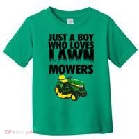 Just A Boy Who Loves Lawn Mowers Toddler T-Shirt thumb 0
