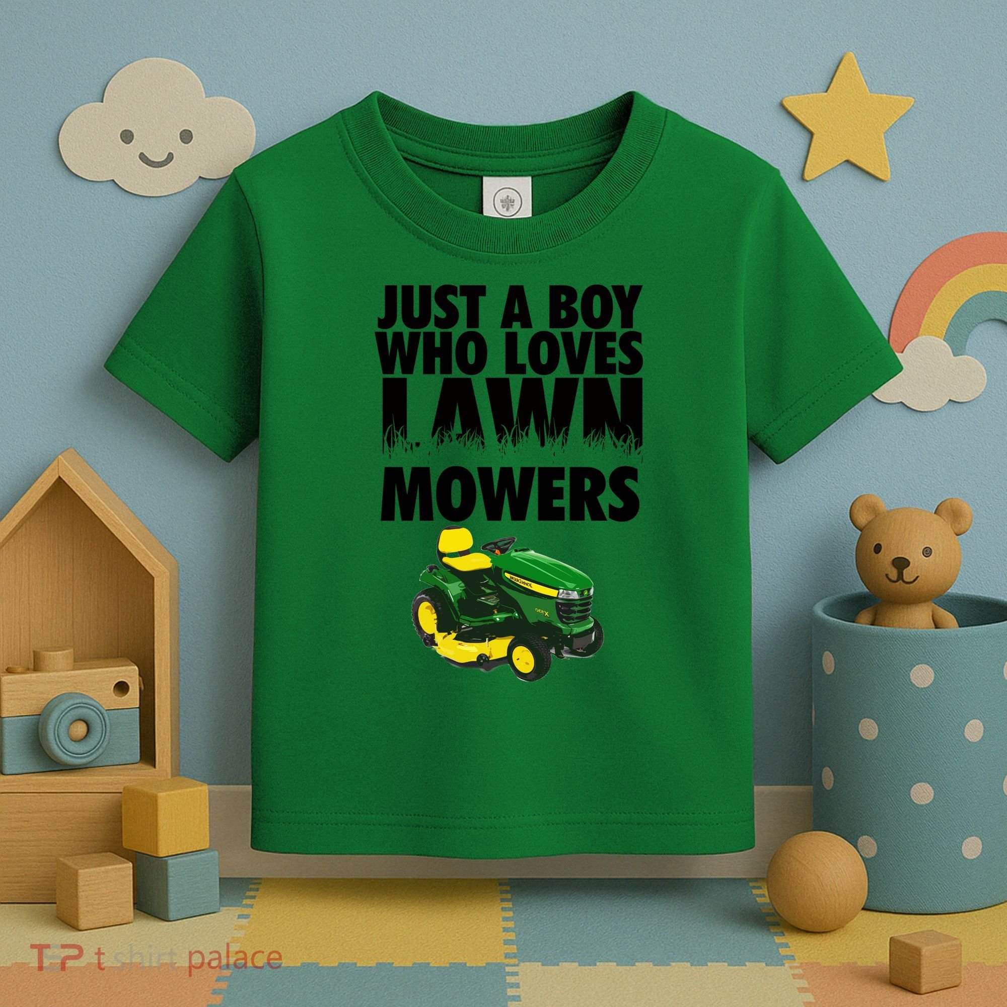 Just A Boy Who Loves Lawn Mowers Toddler T-Shirt