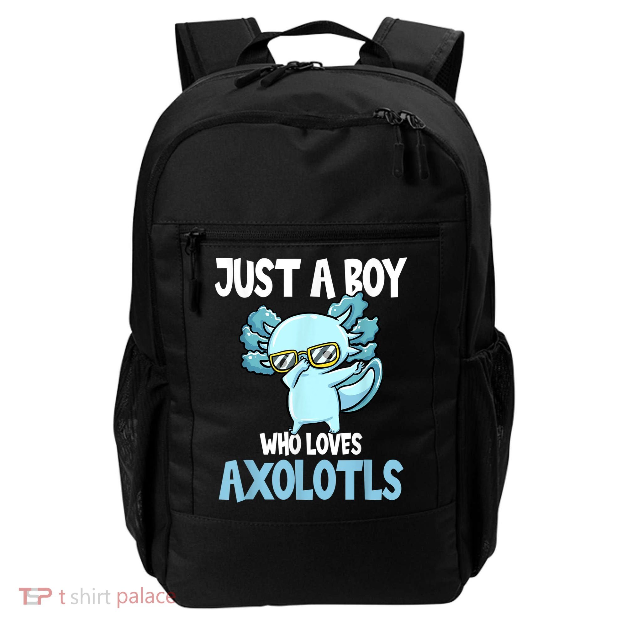 Just A Boy Who Loves Axolotls Cute Kawaii Backpack