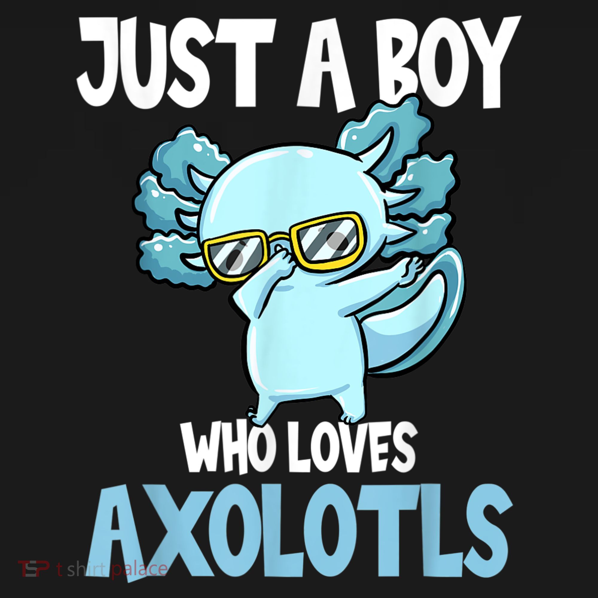 Just A Boy Who Loves Axolotls Cute Kawaii Coaster