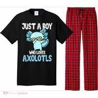 Just A Boy Who Loves Axolotls Cute Kawaii Pajama Set thumb 0