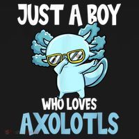 Just A Boy Who Loves Axolotls Cute Kawaii Baby Bodysuit thumb 2